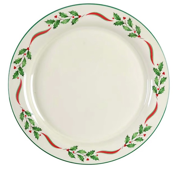LENOX COUNTRY HOLLY DINNER PLATE 10 3/4TH INCH CHINASTONE MADE USA - Picture 4 of 7